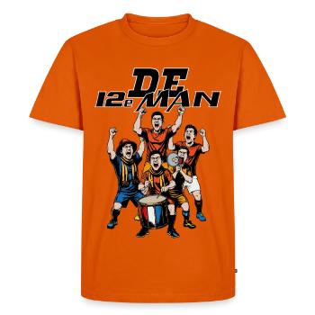 Le 12e homme - T-shirt Premium bio Homme - orange  - Devant - Nico (187cm)