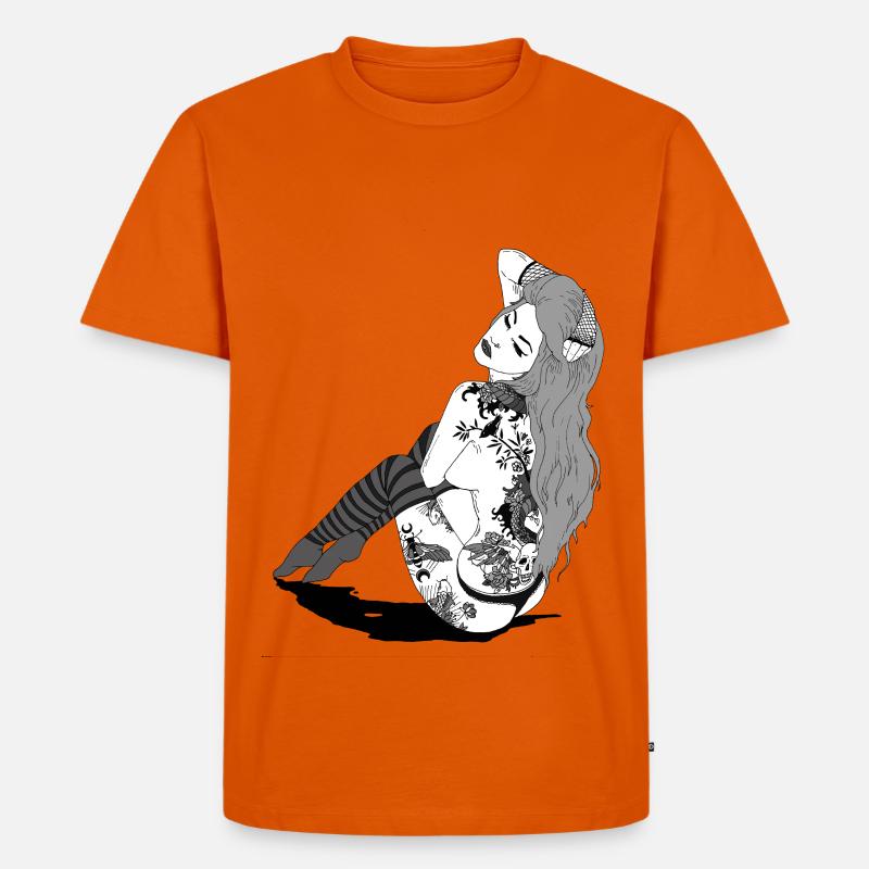882EB5CC 391F 4E34 A595 06EB4ADAD40E - Männer Premium Bio T-Shirt - Orange 