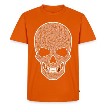 Vélo de route Vélo Vélo Sport Vélo VTT - T-shirt Premium bio Homme - orange  - Devant - Nico (187cm)