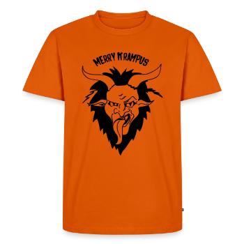 Merry Krampus Nikolaus - Men's Premium Organic T-Shirt - orange  - Front - Nico (187cm)