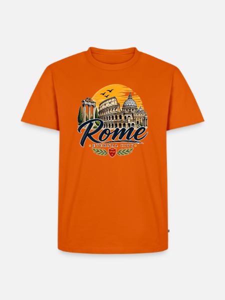 Rom – Eternal City - Männer Premium Bio T-Shirt - Orange