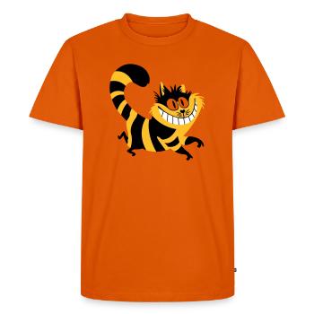 Chat Souriant - T-shirt Premium bio Homme - orange  - Devant - Nico (187cm)