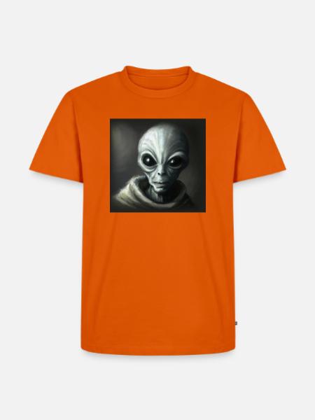 Alien - Men's Premium Organic T-Shirt - orange