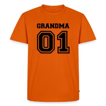 Mamie - T-shirt Premium bio Homme - orange  - Devant - Nico (187cm)