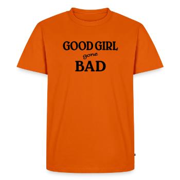 Good Girl gone bad - T-shirt Premium bio Homme - orange  - Devant - Nico (187cm)