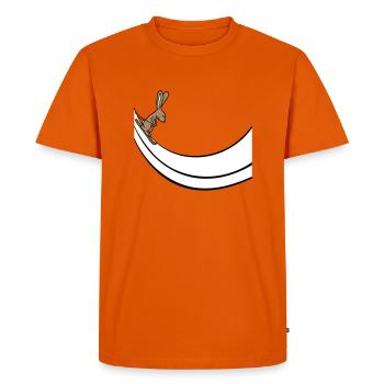 Bunny Ski Bunny Rampe de saut à ski Ski Neige - T-shirt Premium bio Homme - orange  - Devant - Nico (187cm)
