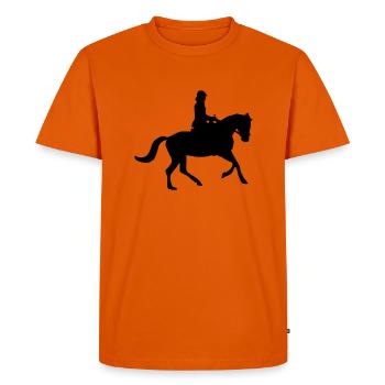 cavalier - T-shirt Premium bio Homme - orange  - Devant - Nico (187cm)