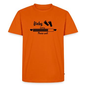 Baby Loading, Please Wait - Men's Premium Organic T-Shirt - orange  - Front - Nico (187cm)