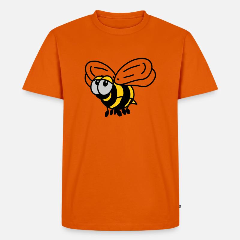 Biene - Männer Premium Bio T-Shirt - Orange 