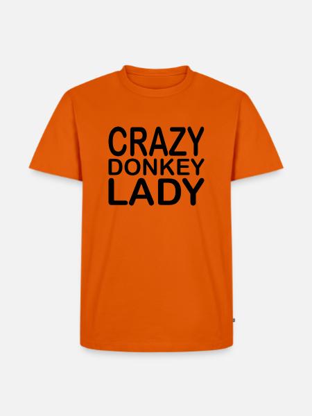 Donkey Esel - Men's Premium Organic T-Shirt - orange 