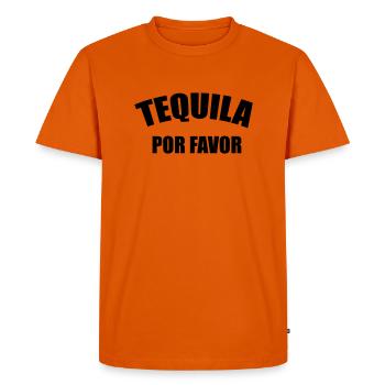 Tequila Por Favor - Men's Premium Organic T-Shirt - orange  - Front - Nico (187cm)