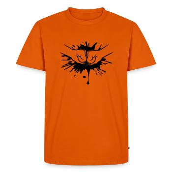 Paint Splash Drops 2 Bro Fist Fists Friends Team - T-shirt Premium bio Homme - orange  - Devant - Nico (187cm)
