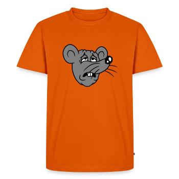 Mouse exhausted sad desperately tired suffering sweet - Men's Premium Organic T-Shirt - orange  - Front - Nico (187cm)