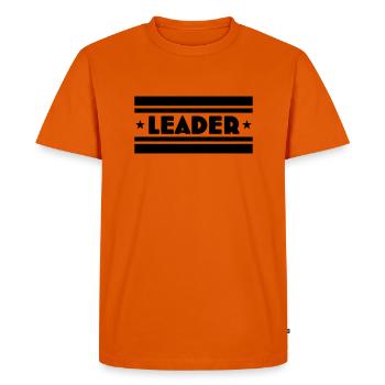 Chef d’équipe - T-shirt Premium bio Homme - orange  - Devant - Nico (187cm)