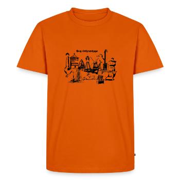 Moin East Frisia - T-shirt Premium bio Homme - orange  - Devant - Nico (187cm)