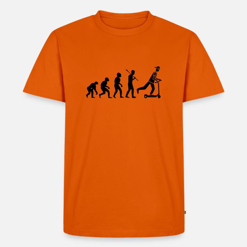 E-Scooter E-Roller Scooter - Männer Premium Bio T-Shirt - Orange 
