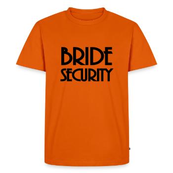 Bride Security - T-shirt Premium bio Homme - orange  - Devant - Nico (187cm)