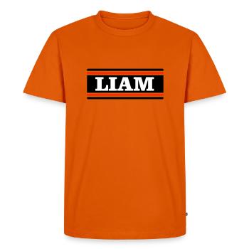 LIAM - T-shirt Premium bio Homme - orange  - Devant - Nico (187cm)