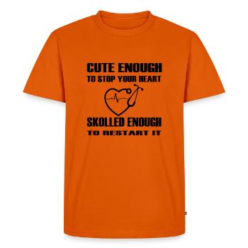 Nurse Nurse Doctor - Men's Premium Organic T-Shirt - orange  - Front - Nico (187cm)