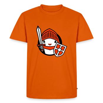 Duck Knight Armor Épée Bouclier Casque Combattant - T-shirt Premium bio Homme - orange  - Devant - Nico (187cm)
