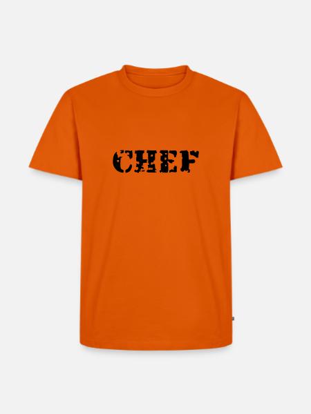 Chef - T-shirt Premium bio Homme - orange 