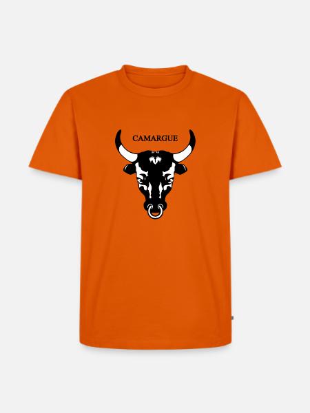 Camargue 4 - Männer Premium Bio T-Shirt - Orange