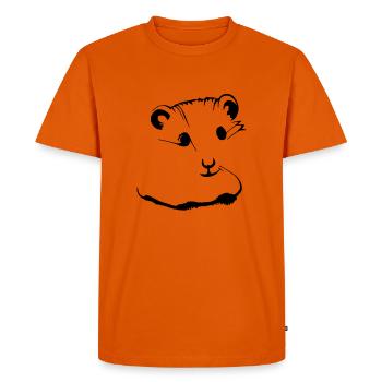 Hamster Cute Animal Rodent Animals Pet Vector 3 - Men's Premium Organic T-Shirt - orange  - Front - Nico (187cm)
