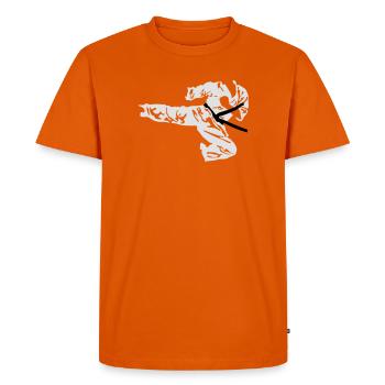 karate_2 - Men's Premium Organic T-Shirt - orange  - Front - Nico (187cm)