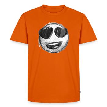Emoji kiss heart love Emoji - T-shirt Premium bio Homme - orange  - Devant - Nico (187cm)