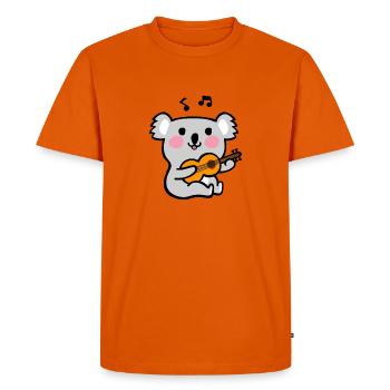 Koala Guitar Serenade - Men's Premium Organic T-Shirt - orange  - Front - Nico (187cm)