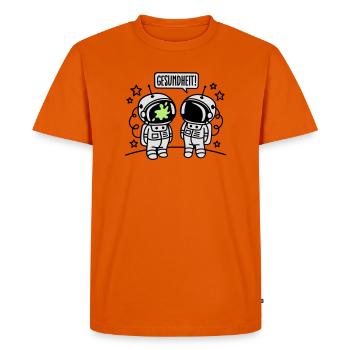 Gesundheit! - Men's Premium Organic T-Shirt - orange  - Front - Nico (187cm)