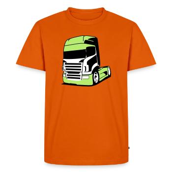Camion V8 saisissant - T-shirt Premium bio Homme - orange  - Devant - Nico (187cm)