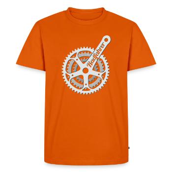 Cycliste Cycling Bicycle Minimum - T-shirt Premium bio Homme - orange  - Devant - Nico (187cm)