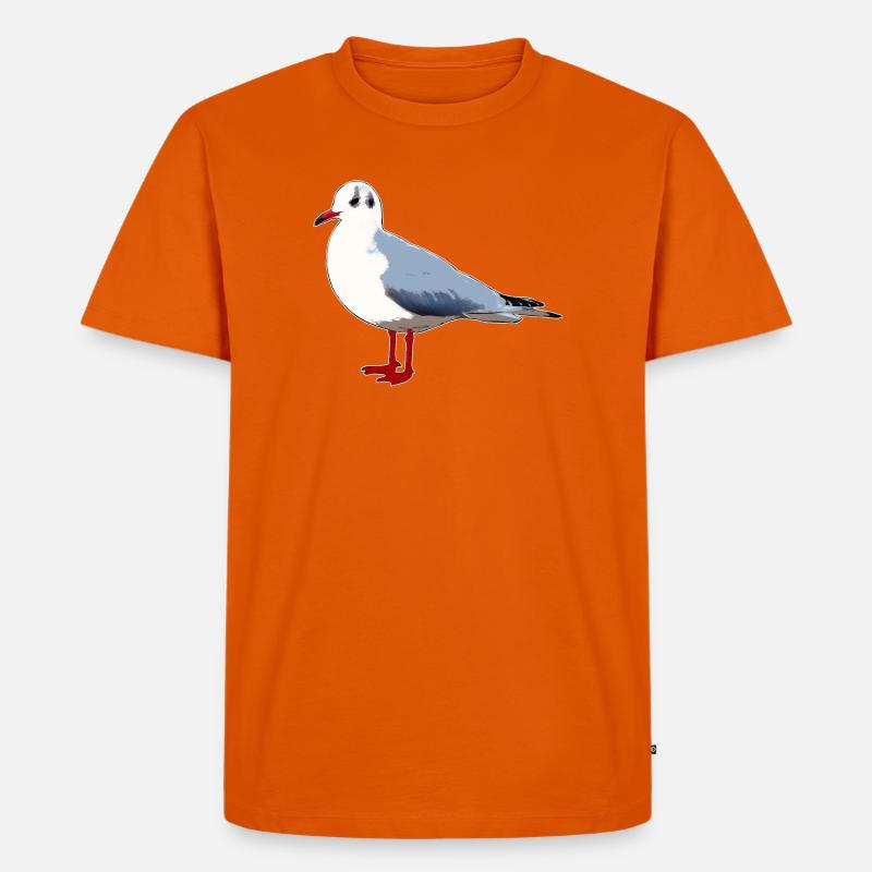 Möwe - Männer Premium Bio T-Shirt - Orange 