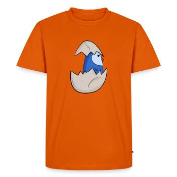 Baby Penguin - Men's Premium Organic T-Shirt - orange  - Front - Nico (187cm)