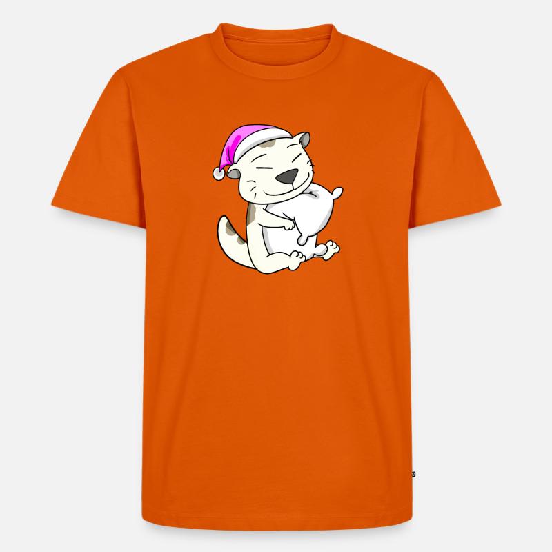 Cat cat breed Devon Rex - Men's Premium Organic T-Shirt - orange 