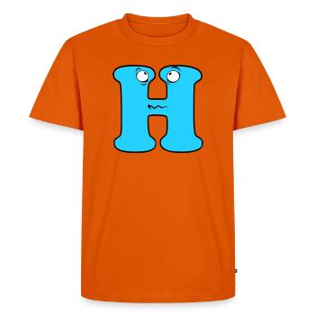 H - T-shirt Premium bio Homme - orange  - Devant - Nico (187cm)