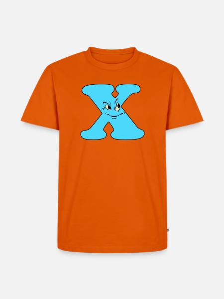 X - Männer Premium Bio T-Shirt - Orange