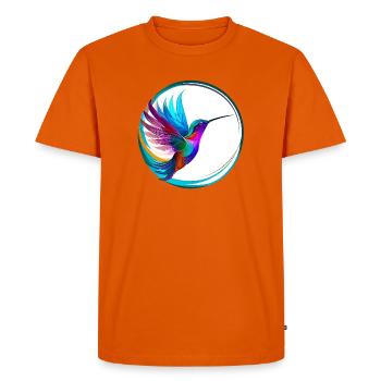 Colibri - T-shirt Premium bio Homme - orange  - Devant - Nico (187cm)