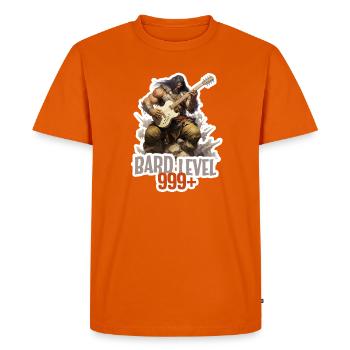 Barde Niveau 999 – Conception de RPG Metal Ork - T-shirt Premium bio Homme - orange  - Devant - Nico (187cm)