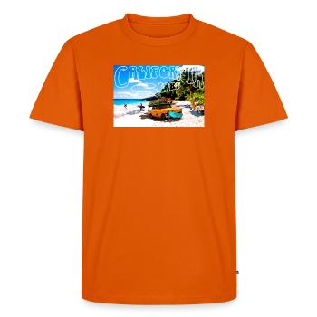 Surf Passion - T-shirt Premium bio Homme - orange  - Devant - Nico (187cm)