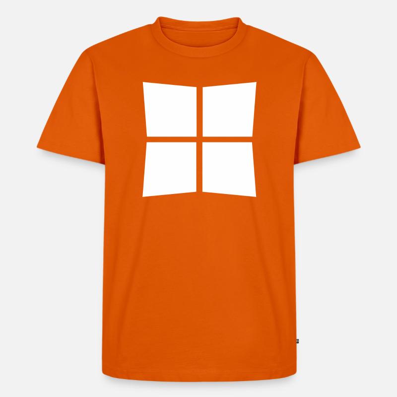 Win - Männer Premium Bio T-Shirt - Orange 