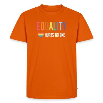 LGBT Pride Month - Equality Hurts No One - Men's Premium Organic T-Shirt - orange  - Front - Nico (187cm)