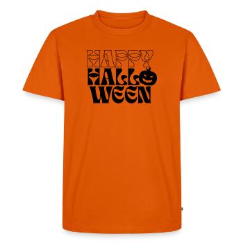 Illustration de joyeux Halloween - T-shirt Premium bio Homme - orange  - Devant - Nico (187cm)