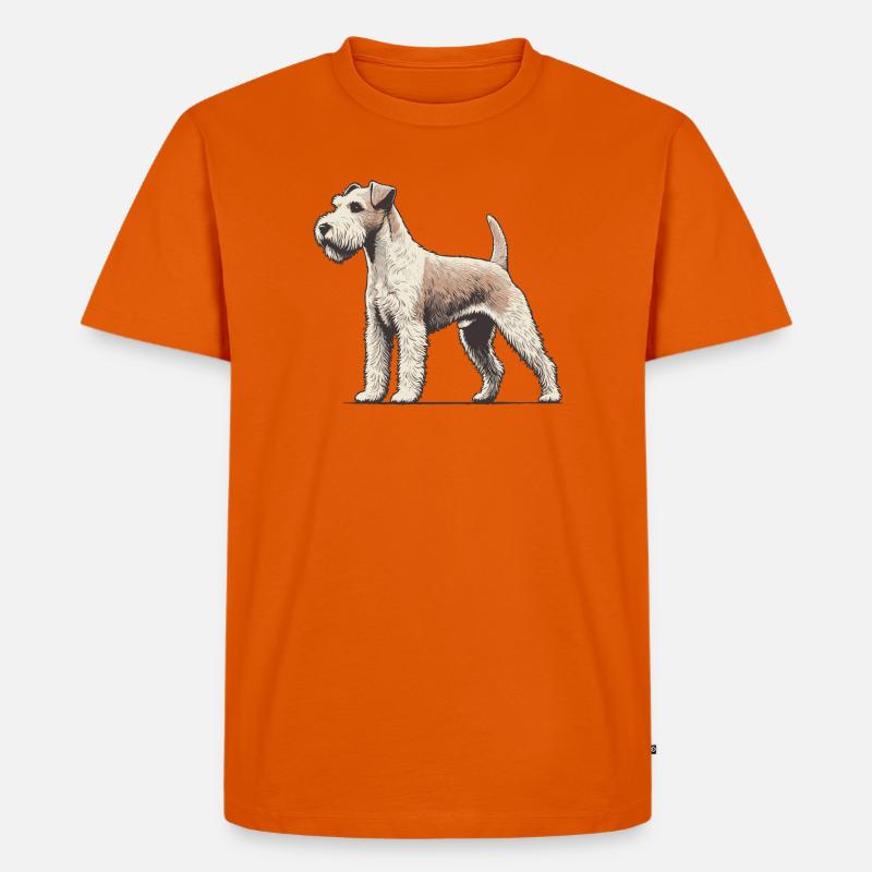 Terrier - Männer Premium Bio T-Shirt - Orange 
