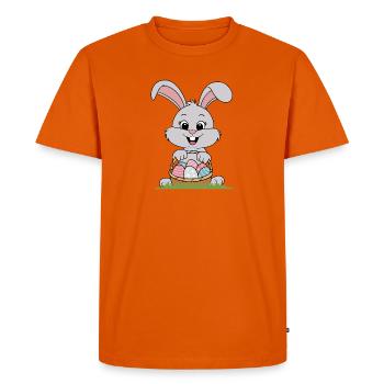 Lapin de Pâques - T-shirt Premium bio Homme - orange  - Devant - Nico (187cm)