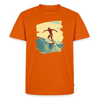 Surfeur - T-shirt Premium bio Homme - orange  - Devant - Nico (187cm)