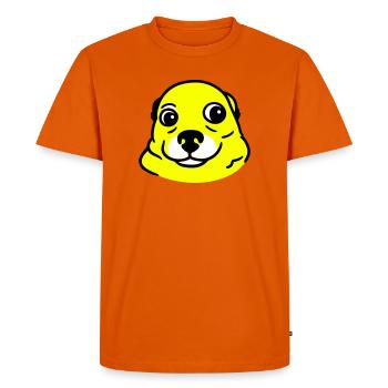 Chien anxieux dans le style Pop Art - T-shirt Premium bio Homme - orange  - Devant - Nico (187cm)