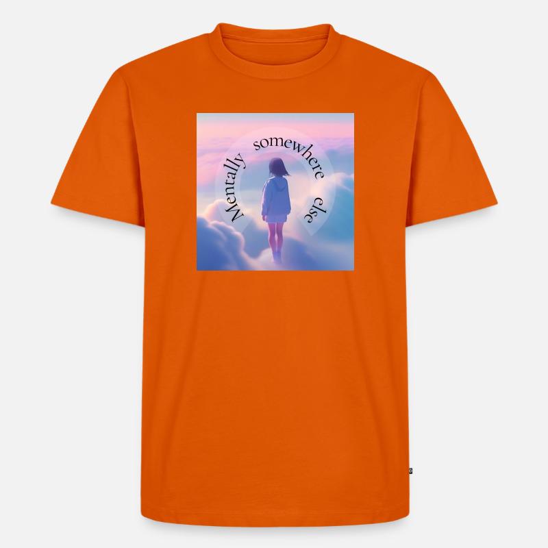 Mental Somewhere Else – Aesthetic Dreamscape - Männer Premium Bio T-Shirt - Orange 