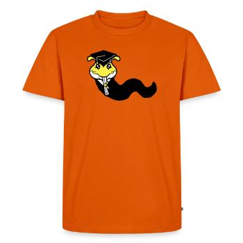 L’obtention du diplôme d’études secondaires Caterpillar a été approuvée par l’université - T-shirt Premium bio Homme - orange  - Devant - Nico (187cm)